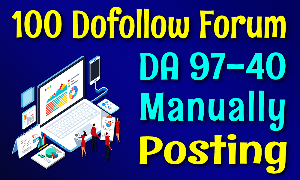 I will Do 100 Dofollow DA 97-40 Forum Posting.
Check Gig on #Fiverr. fiverr.com/master24x7/man…

#ShehnaazGill #100DaysOfCode #cryptocurrency #Blockchain #Otamendi #SkyForNamjoon #RTXOn #twitch #WednesdayWisdom #Megan #China #NickCannon #WalmartWednesday #MS-13 #Jews #tata #Congress