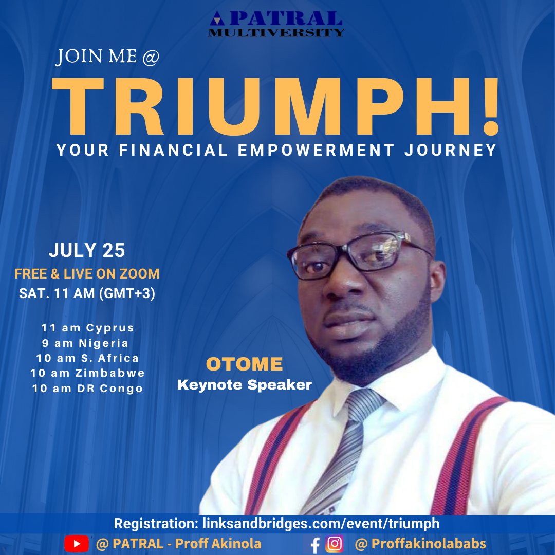 akwealths's tweet photo. Meet PATRAL TRIUMPH Workshop Keynote Speakers. You are specially invited to the workshop. Registration is ongoing @ https://t.co/ir6zklXGSB https://t.co/LDmanqfhwi