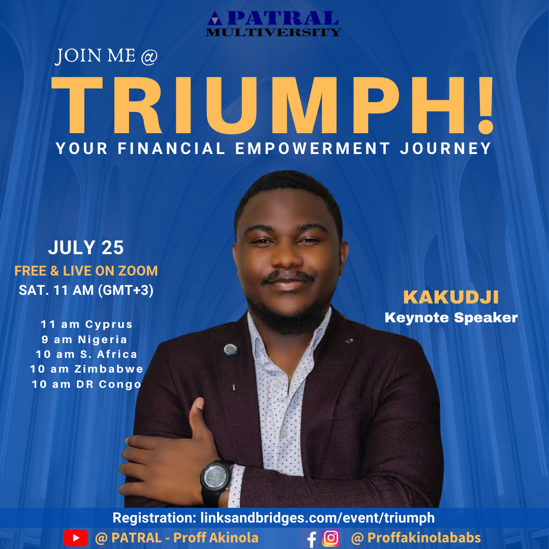 akwealths's tweet photo. Meet PATRAL TRIUMPH Workshop Keynote Speakers. You are specially invited to the workshop. Registration is ongoing @ https://t.co/ir6zklXGSB https://t.co/LDmanqfhwi