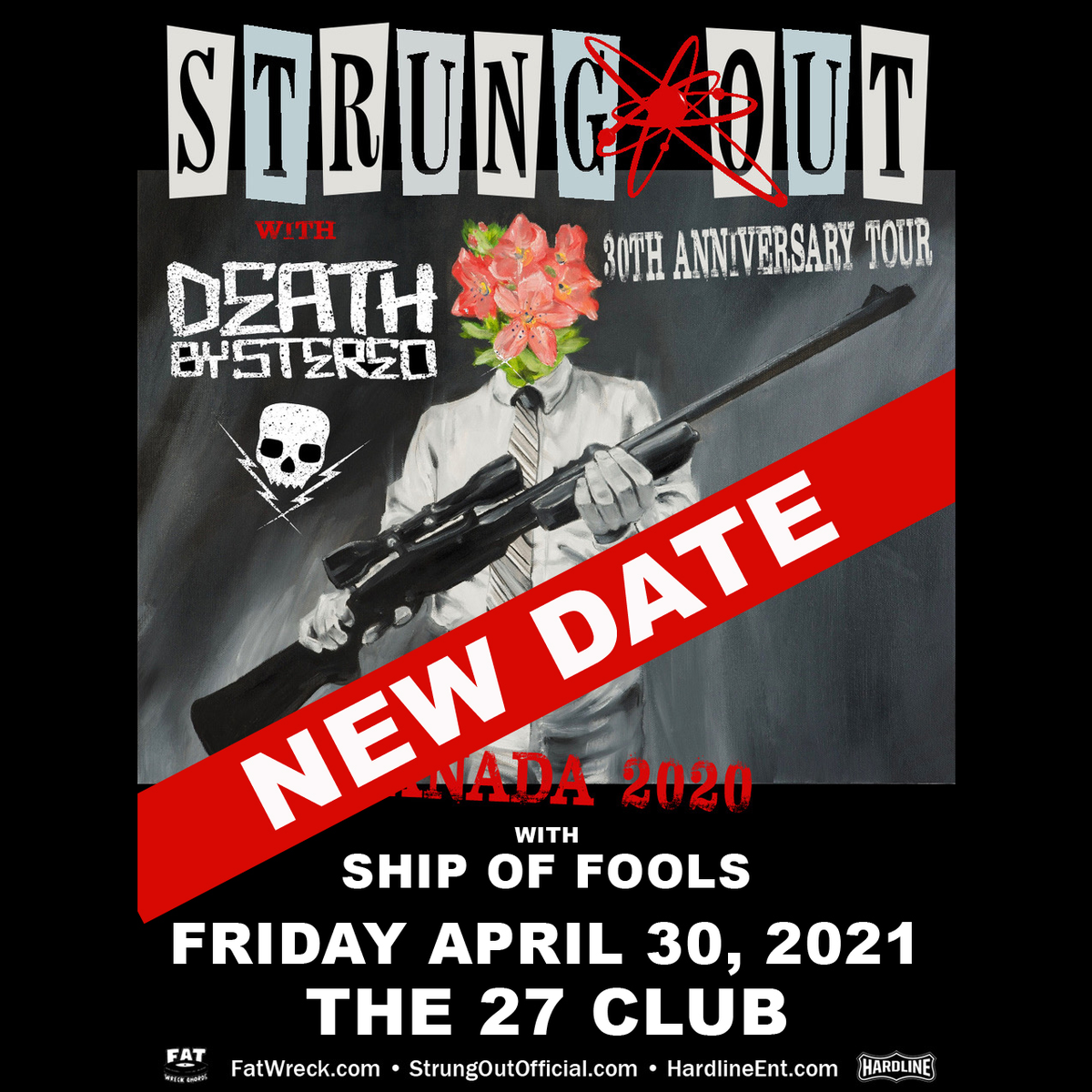 NEW DATE ANNOUNCED - The Strung Out show has been pushed back to Fri April 30, 2021 with Death By Stereo & Ship of Fools - check the event below for more info. Stay safe & self isolate! facebook.com/events/1368285…