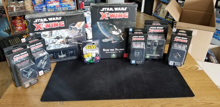 TheVaultGamingL's tweet photo. Today is our big FFG Star Wars organized play day from Legion to Armada to Xwing. What better day than today for us to get a new selection of Xwing ships and accessories in! Come by and take a look at what we have, feel free to ask about our upcoming league that's built around be https://t.co/Pt9WHCeRVP