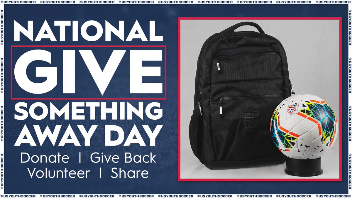 We’re thankful for what we have and are excited to give away some soccer gear! Consider what you have, and what you can give away too! #NationalGiveSomethingAwayDay 
 
*Like or retweet for a chance to win! One person will be randomly selected and contacted via DM