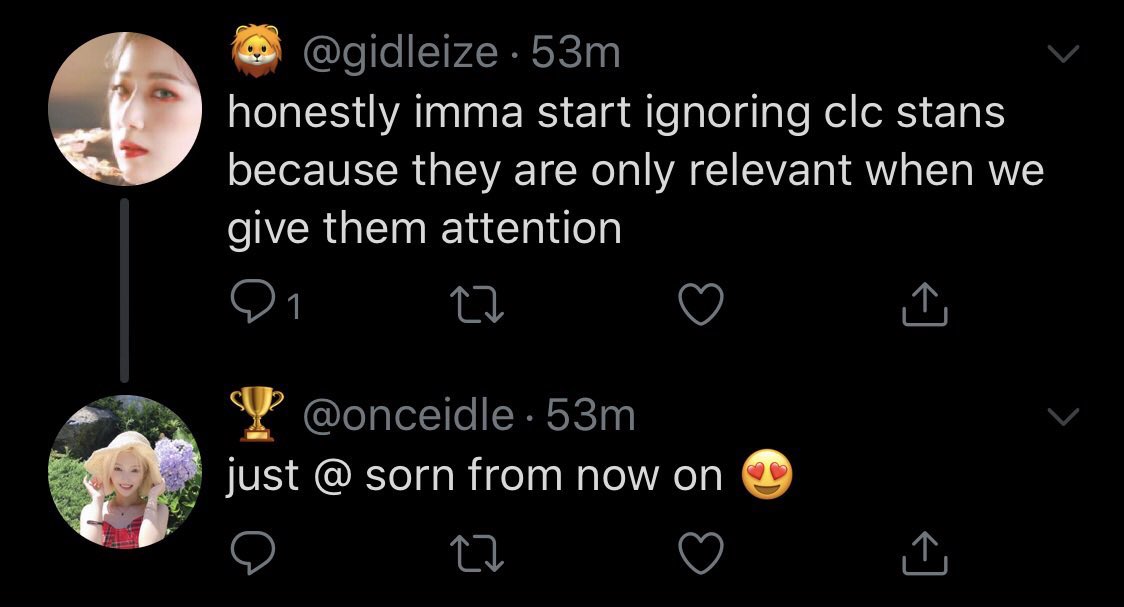 mocking a members looks, making a whole fake page of sorn and telling people to @ things to sorn knowing she will see it and is active on twitter