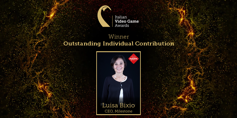 ItalianVGA's tweet photo. #IVGA2020 | Outstanding Individual Contribution
Clap your hands for Luisa Bixio, CEO, @MilestoneItaly 🏆 https://t.co/Z2zGBw0iWE
