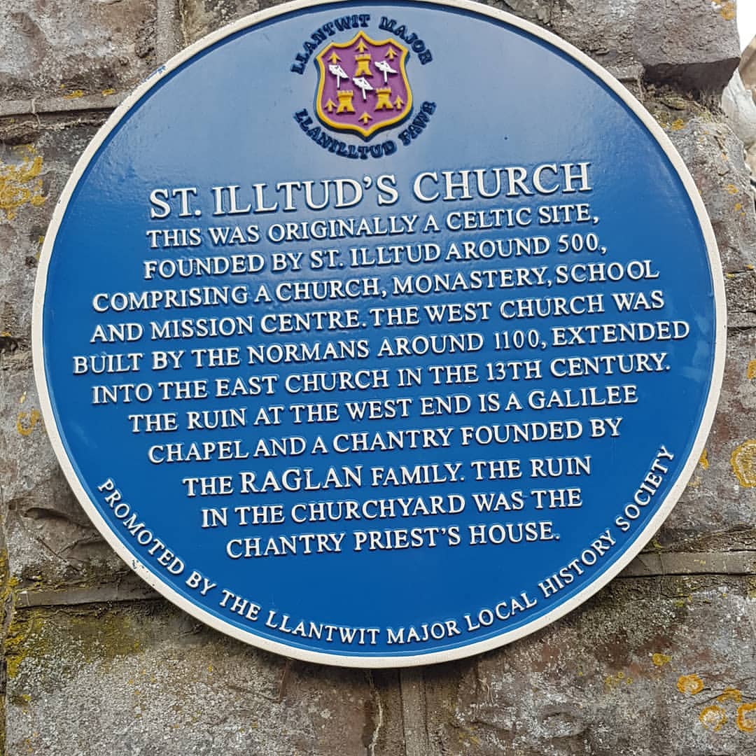 First recorded in Welsh literature as Caer-Worgorn ('Caer' = Roman settlement), Llanilltud Fawr's name stems from 'the Llan of Saint Illtud' – "Llan" is the sanctified land for Christian learning/prayer.Côr Tewdws was a vast establishment, comprising some 700 houses.