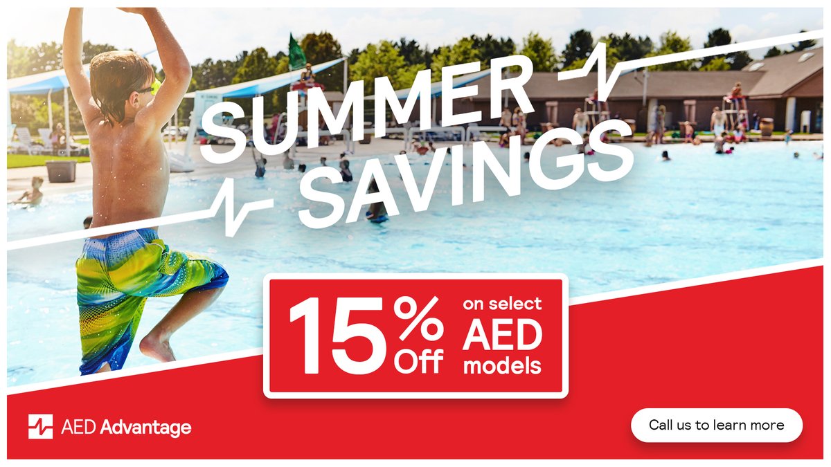 Summer Savings at AED Advantage on now!  Give us a call to learn more about this special offer, and get your cabin, RV, farm or home protected.  1-888-653-5028. #aed #sale #summer