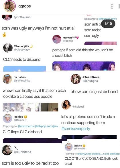 again mocking s0rns looks, theres so many of these and it hurts for us to see them because we know how active sorn is.. or was, she's stopped being active here because of this very reason and people constantly being mean towards her under her posts