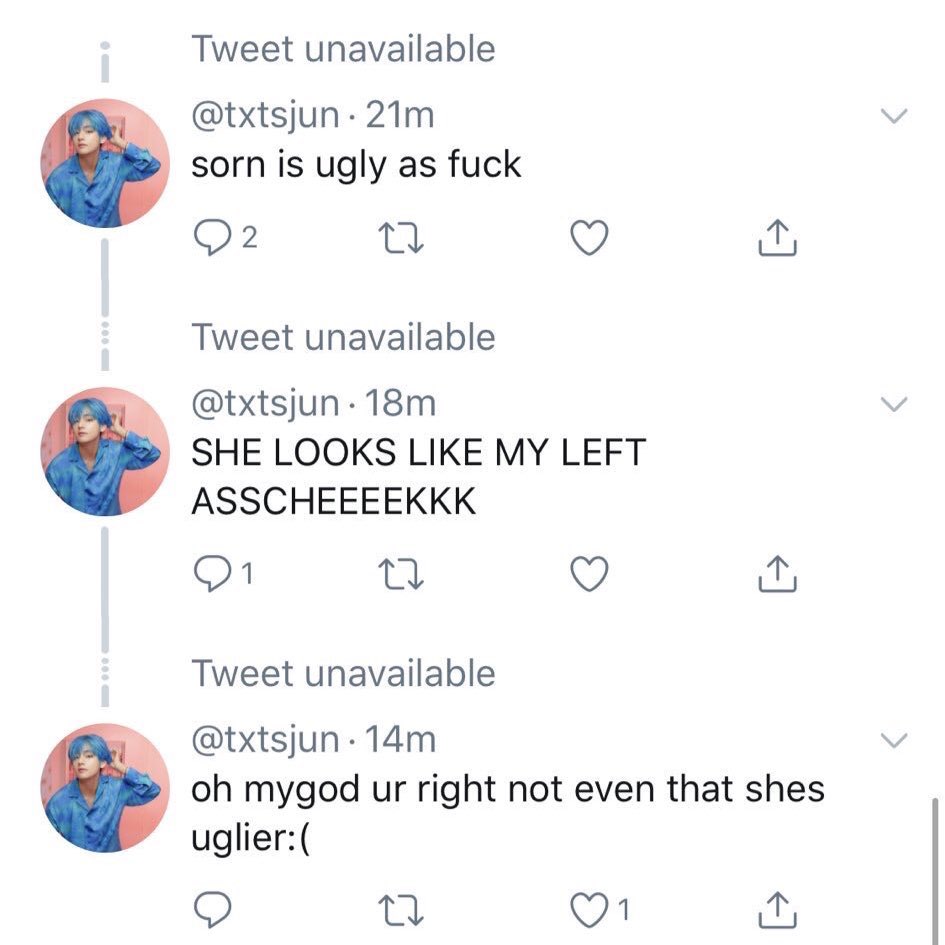 again mocking s0rns looks, theres so many of these and it hurts for us to see them because we know how active sorn is.. or was, she's stopped being active here because of this very reason and people constantly being mean towards her under her posts