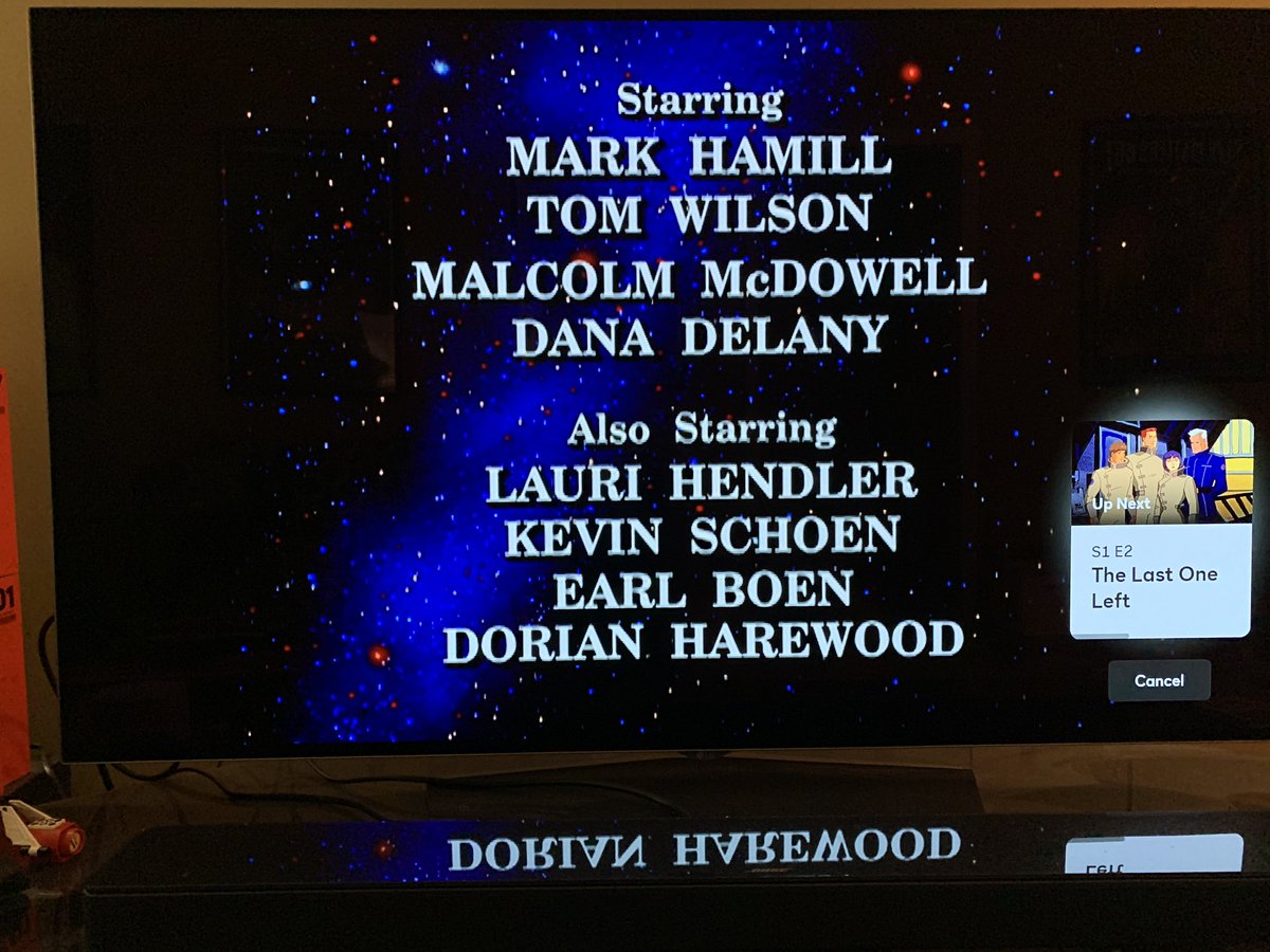 cpaletz's tweet photo. Browsing through @peacockTV today and came across the #WingCommanderAcademy animated series starring @HamillHimself as Maverick, Tom Wilson as Maniac & Malcolm McDowell as Tolwyn. Same cast as the games! https://t.co/Y6Acsjb8Ah
