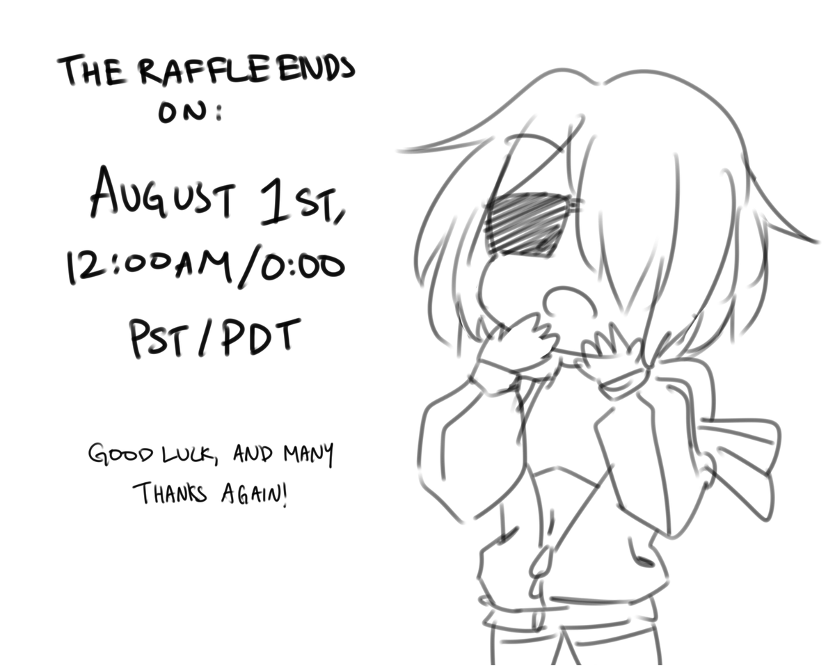 well, shit, 500+ followers. i honestly didn't expect this sort of attention, but i'm grateful for it nonetheless, so...

i'll be hosting an art raffle! sharing is much appreciated. 