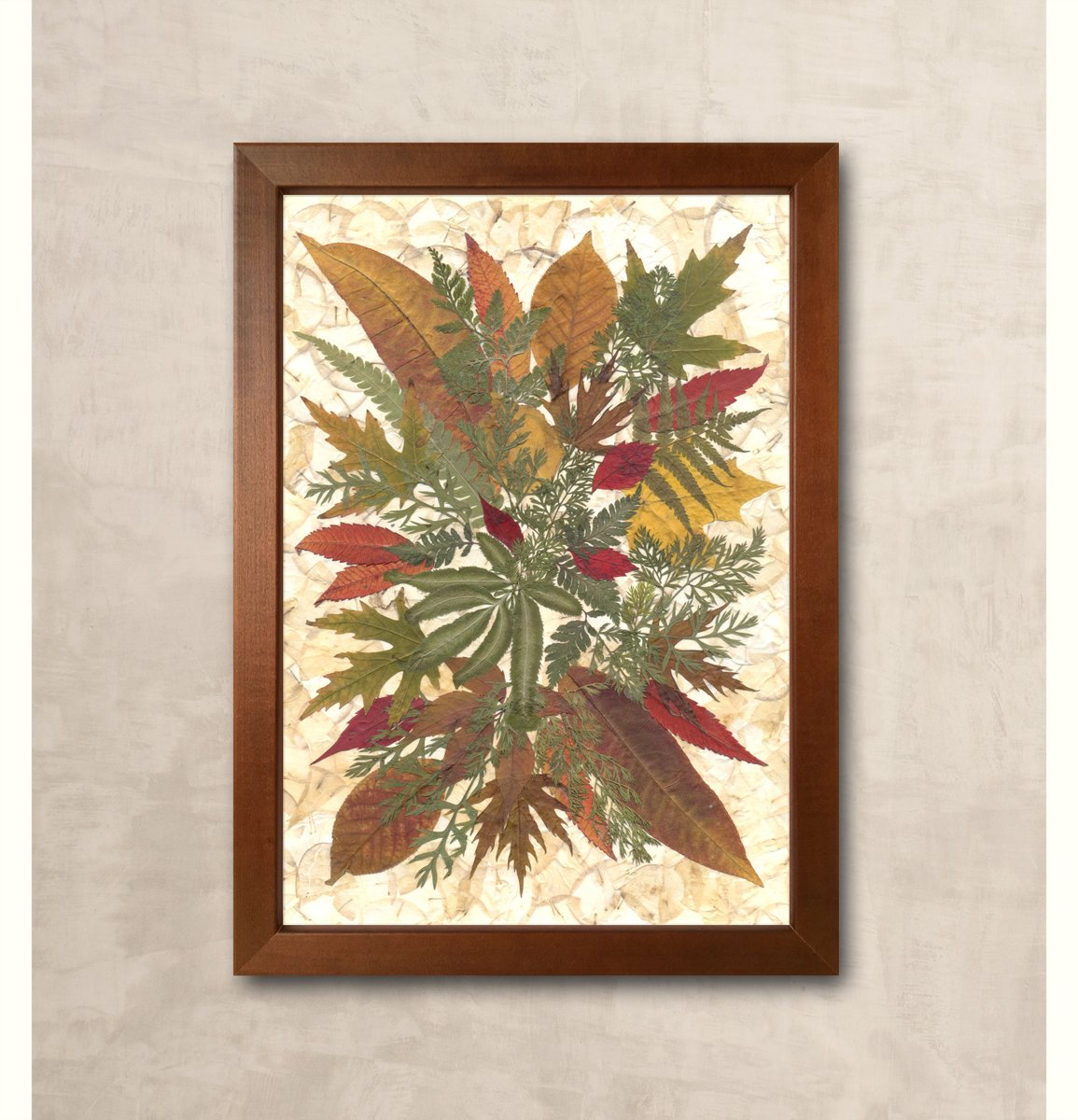 Pressed Leaves and Herbs, Dried Pressed Plants, Framed Dried Leaves etsy.me/2DMCaW7 #framedplants #pressedleaves #rusticprimitive #naturelovergift