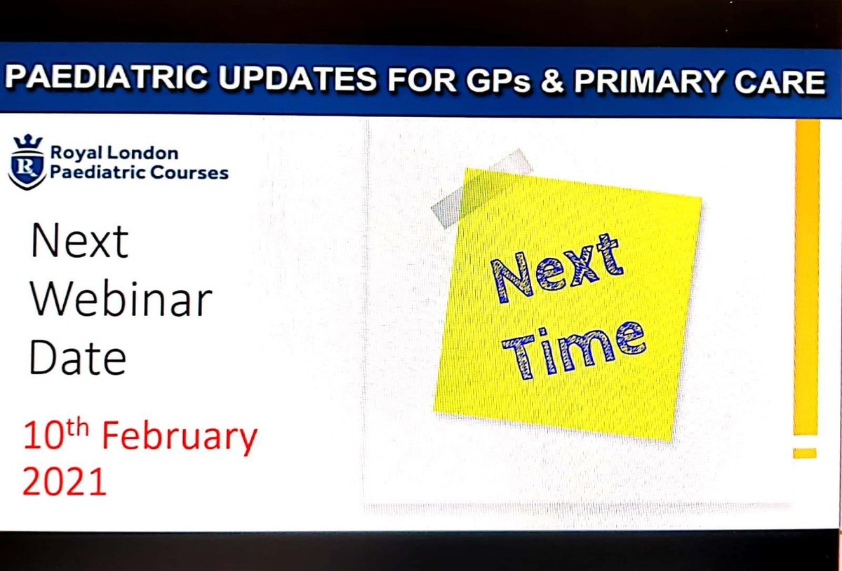 SAVE THE DATE!

Hot on the heels of our inaugural  Paediatric Update for GPs &amp; Primary Care, we are pleased to announce the date for the second: 10th February 2021.

Details to follow soon...