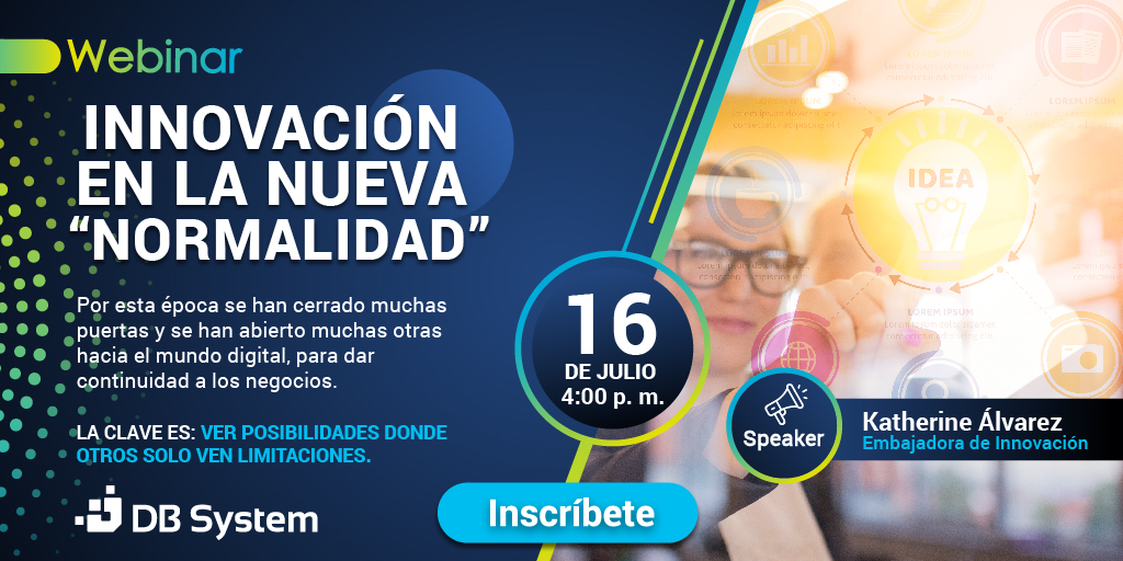 dbsystemcol's tweet image. Te esperamos mañana para conversar sobre los retos que afrontamos en la nueva &quot;normalidad&quot; que estamos viviendo. Te facilitaremos una herramienta para innovar y afrontar estos nuevos retos como oportunidades
attendee.gotowebinar.com/register/77690…
#COVIDー19 
#innovacion 
#reactivacioneconomica