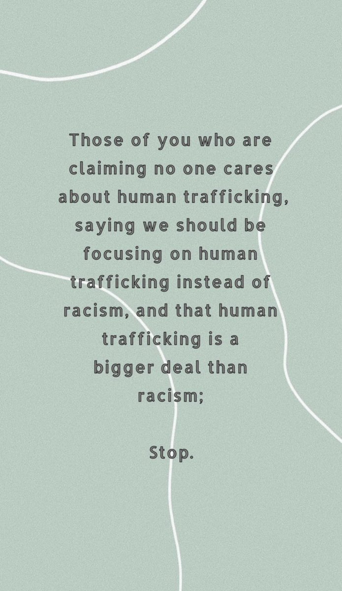 addiemay11's tweet photo. And that’s on the intersection of racism and human trafficking https://t.co/P7CtIjhzvc