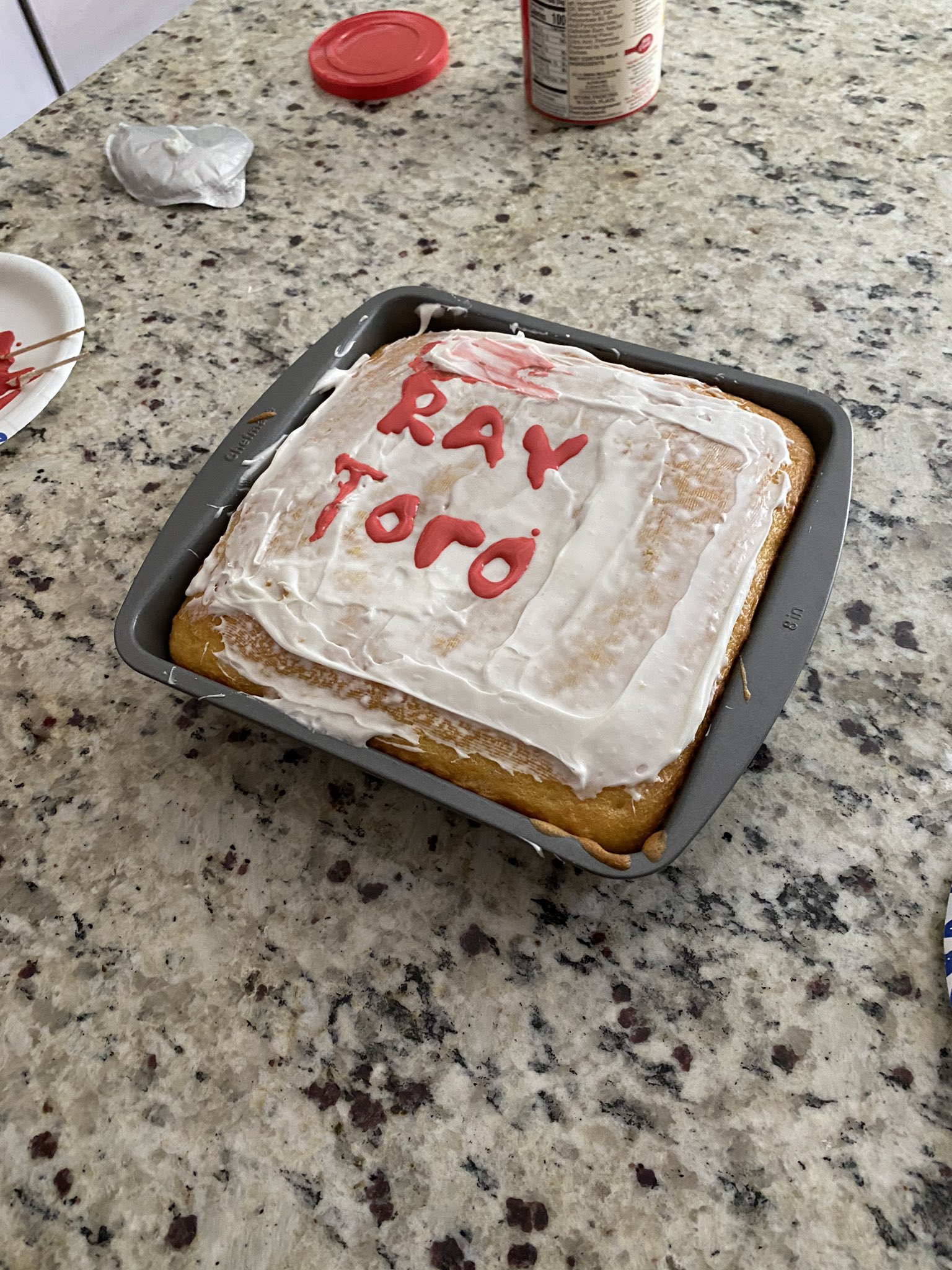 Ray toro cake!!! happy birthday!!!!   