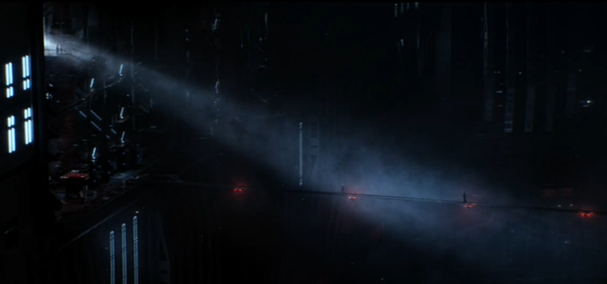 In TFA when Ben saw Han, he was surrounded by darkness with only a stream of light, coming directly from Rey. In TROS when he’s with Han we see him surrounded by the light.