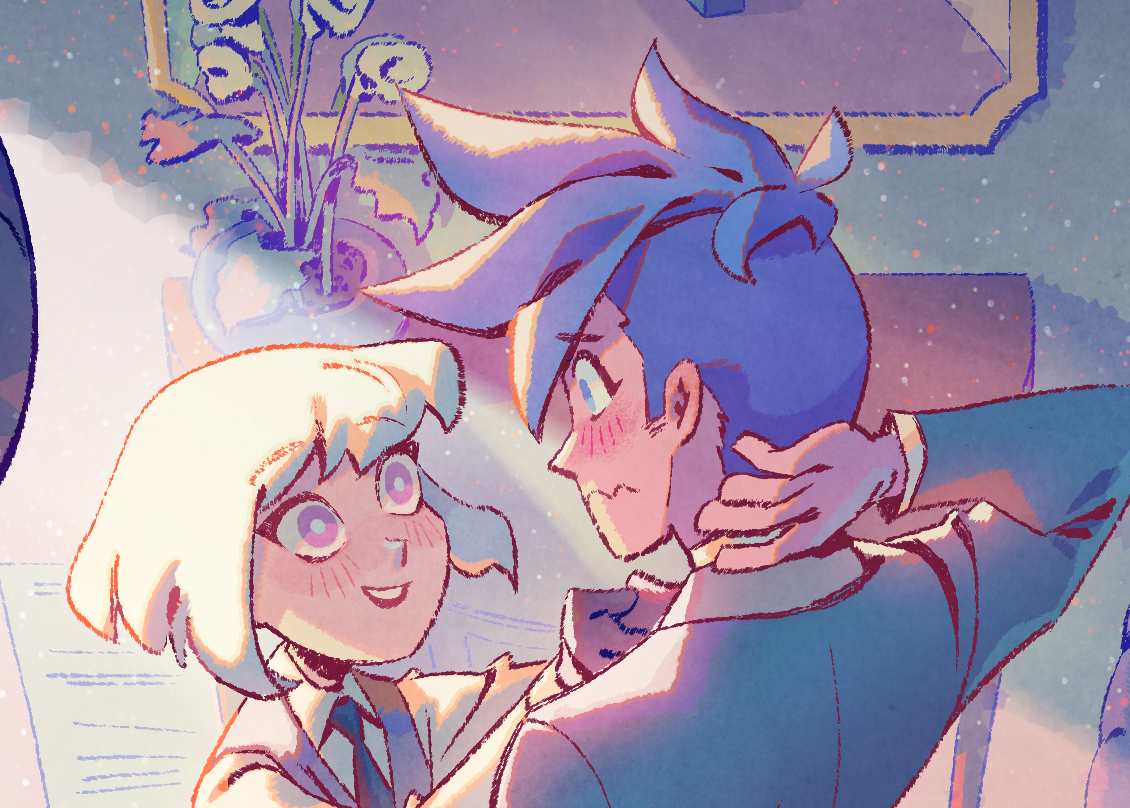 alicenpai's tweet photo. we got the go-ahead to post our pieces for @ignite_zine !! 💐 galo &amp; lio for the Big Day 💍💒 https://t.co/A4BBZo7jFA