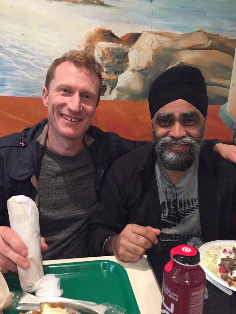 MarcMillerVM's tweet photo. Chicken Shawarma, extra eggplant, side of tabouleh and potatoes. Brought a guest from out of town during one my streaks. Pre-covid of course. #boustan @HarjitSajjan https://t.co/owZZoa1xkc