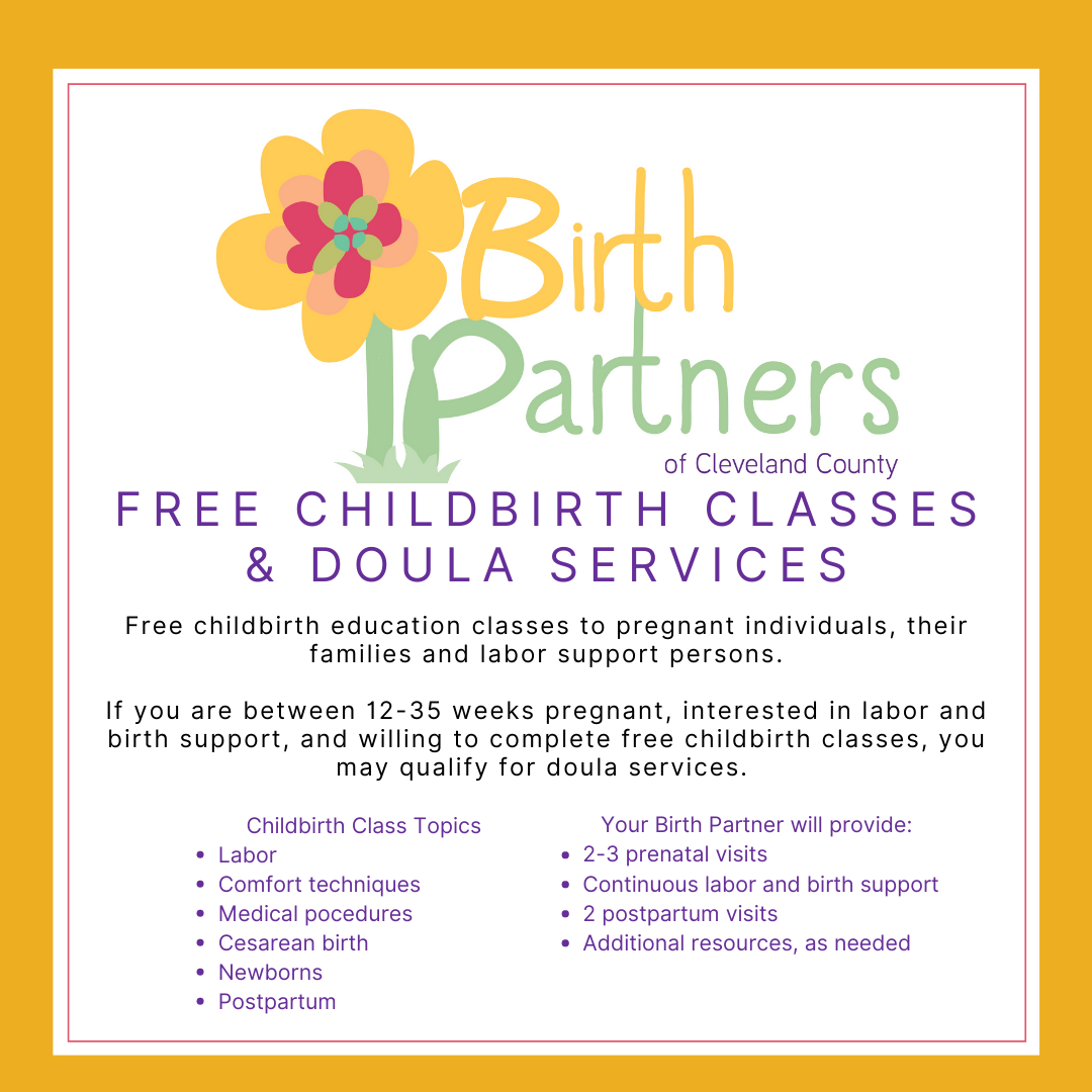 CleCountyHealth's tweet photo. Birth Partners of Cleveland County is now offering doula services and childbirth education classes.
Upcoming classes @ the Norman Health Dept: 
July 30th from 5:30-8:30PM
August 14th from 1:00-4:00PM
August 29th from 10:00AM-1:00PM
For info go to: https://t.co/Fb4ssEbrOm https://t.co/Ov3aqOikFU