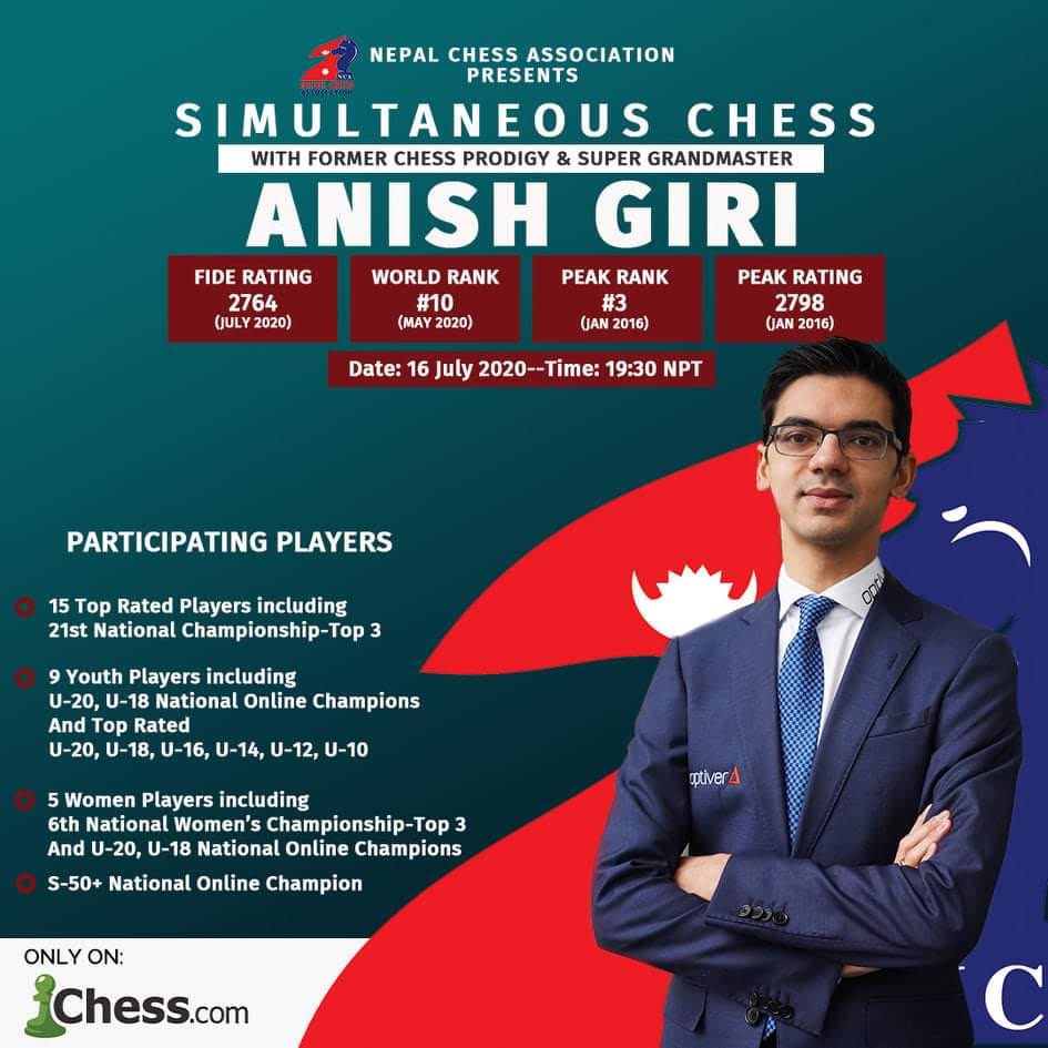 Nepal Chess: Anish Giri Birthday