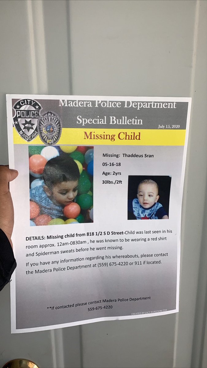 Help find him and contact PD