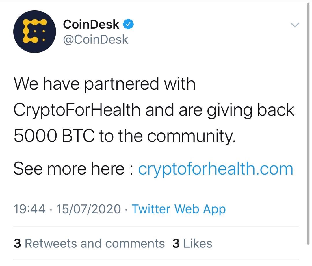 Coindesk have been added to the list of those hacked on Twitter as I write