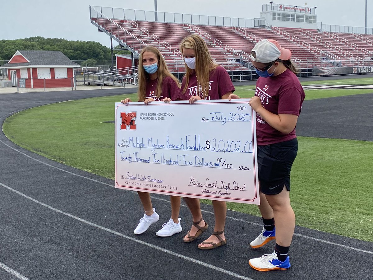 The <a href="/Maine_South/">Maine South HS</a> School-wide Fundraiser Club is proud to contribute support for <a href="/theMMRF/">Multiple Myeloma RF</a> in honor of the Moore family and their late father and husband, Lee Moore.