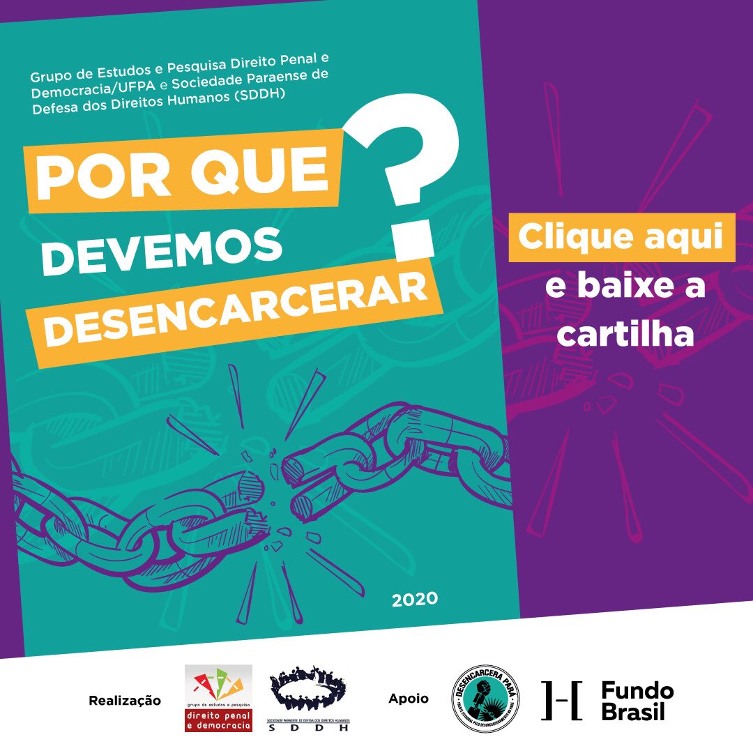 “Por que devemos desencarcerar?” Clique aqui e baixe a cartilha: abre.ai/cartilhadesenc…