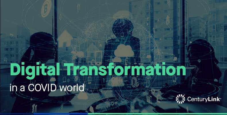 CenturyLink's tweet photo. @ShaunonTech, CenturyLink’s CMO, shares a contrarian view on the corporate response to COVID-19 and what changed in the #digital landscape for corporations. https://t.co/dl5fjCuLI2 https://t.co/cQrJT5b7nT