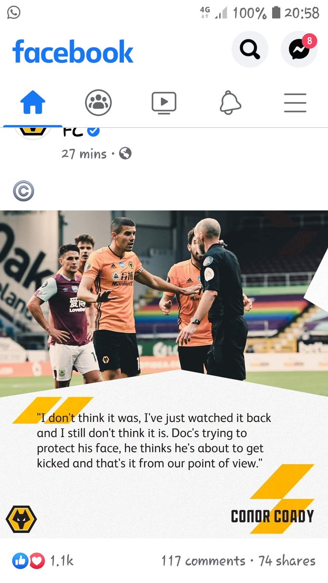 MaddocksVicki's tweet image. Listen to our Captain, speaks sense as always!!! #FuckVar #CompleteBullshit 🤦‍♀️😡🐺