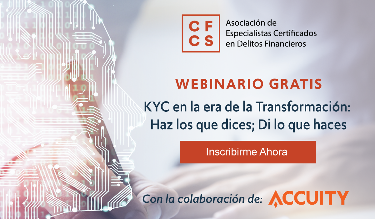 acfcs_es's tweet photo. Acompáñenos en este webinario gratis de #ACFCS, donde estaremos discutiendo las 10 áreas principales de enfoque clave para construir un programa de cumplimiento de KYC sustentable. Inscríbase ahora en: https://t.co/UYn5ky971Q #webinariogratis #accuity https://t.co/g3d7XLdzoW