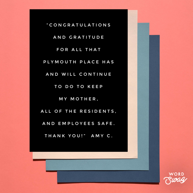 PlymouthPlace's tweet photo. Keeping everyone who steps into our community safe is our first priority. The rest is frosting on the cake. Schedule a tour for yourself and see what sets us apart. We'll keep you safe. 708.482.6511. 
#seniorliving #safe #excellence https://t.co/2KcpD5Oac1