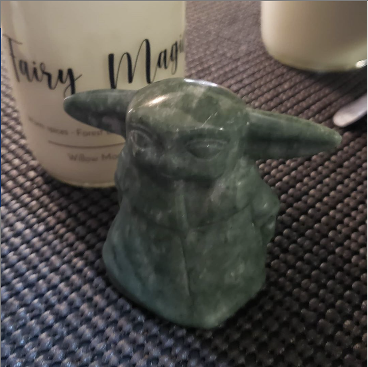 AzoniaShop's tweet image. Hand carved Nephrite Jade baby Yoda "The Child" has arrived in the store, this will go fast, come in and get it before it's gone 😍😍😍😍😍

#azonia #azoniashop #BabyYoda #StarWars #crystals #jade #mandalorian