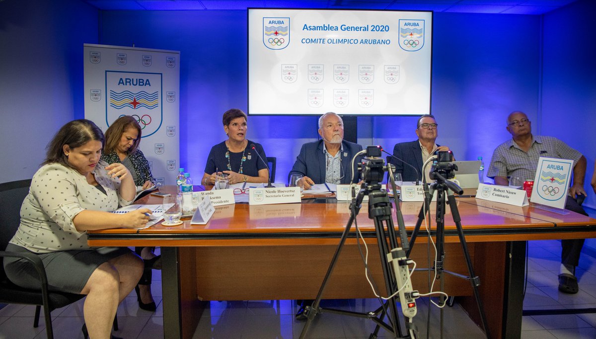 olympicaruba's tweet photo. First Virtual General Assembly was held by COA and it's Federations. https://t.co/S9aUxn213L