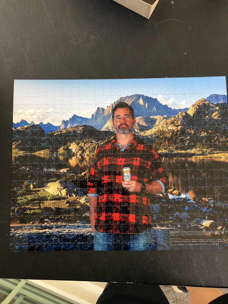 thisisrustin's tweet image. Wasted a quarantine weekend making a Busch puzzle #BuschPuzzles #Sweepstakes