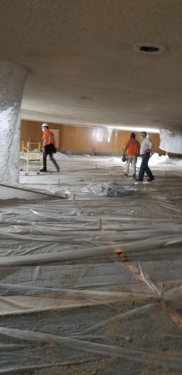 PhillyNEFL's tweet image. Sprayed pyrock to a ceiling of a high school auditorium today. The architect loved it #construction #fireproofing #stackwitnatshow #constructionworker #philly #cityofbrotherlylove #philadelphia