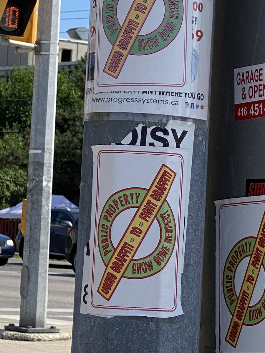 nadx969's tweet photo. Can someone explain this one to me?  It’s a sticker, not graffiti and how exactly is defacing public property with a sticker making a point???  I’m missing something #notgraffiti #peopleareweird #whydoievencare https://t.co/dD1pv35YxC