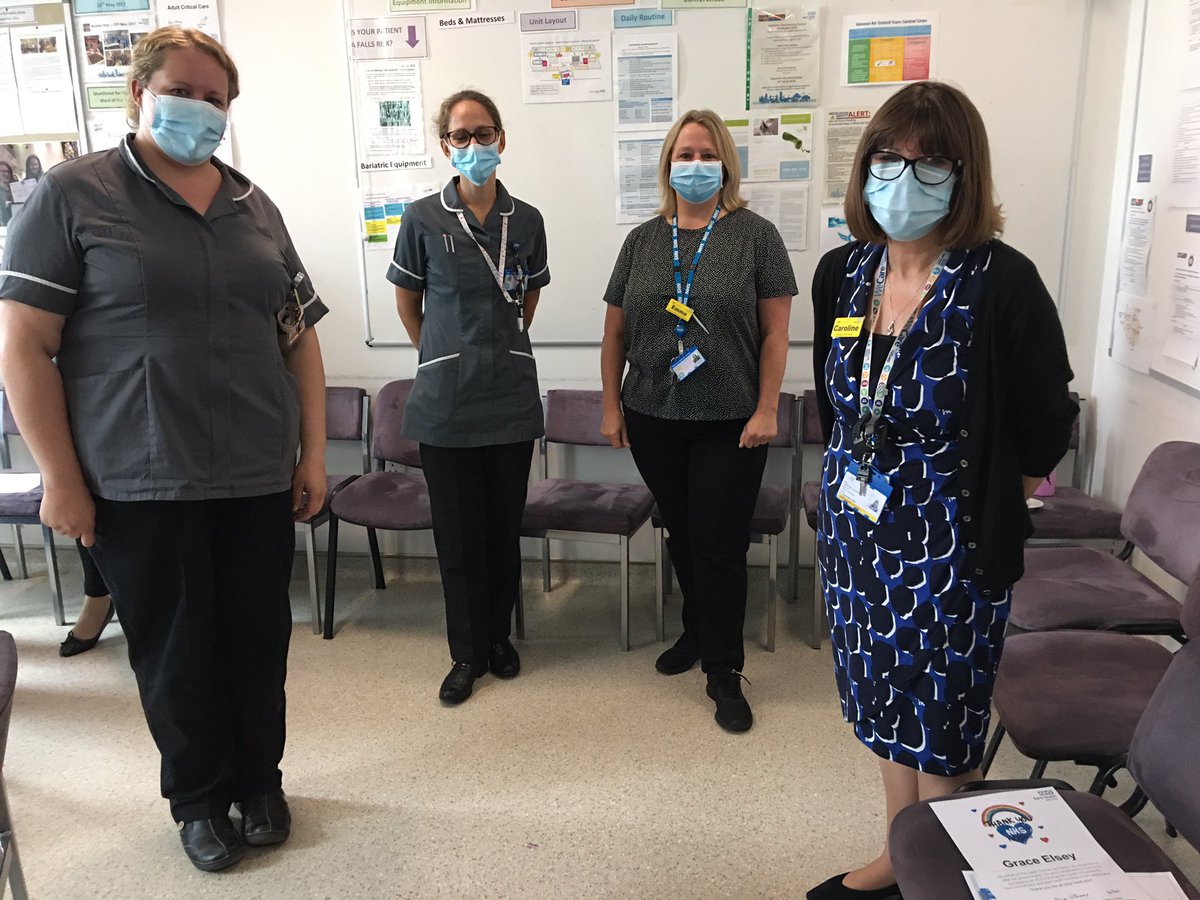 We were delighted to say thank you <a href="/Percinauld/">Emma Senyard OBE</a> @RudkinNJ @menciainces for their great leadership <a href="/teamaccu/">Team ACCU</a> @RoyalLondonHosp #covidresponse. We are very grateful for all that you have done for patients, families &amp; staff #WeCare <a href="/CAlexanderNHS/">Caroline Alexander</a> <a href="/ChesserAlistair/">Alistair Chesser</a> <a href="/NHSBartsHealth/">Barts Health</a>