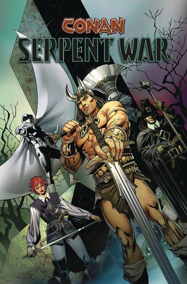 DTGJS1's tweet photo. CONAN SERPENT WAR TP
(W) Jim Zub (A) Scot Eaton, Stephen Segovia, More (CA) Carlos Pacheco https://t.co/dPtQ7YmTJr