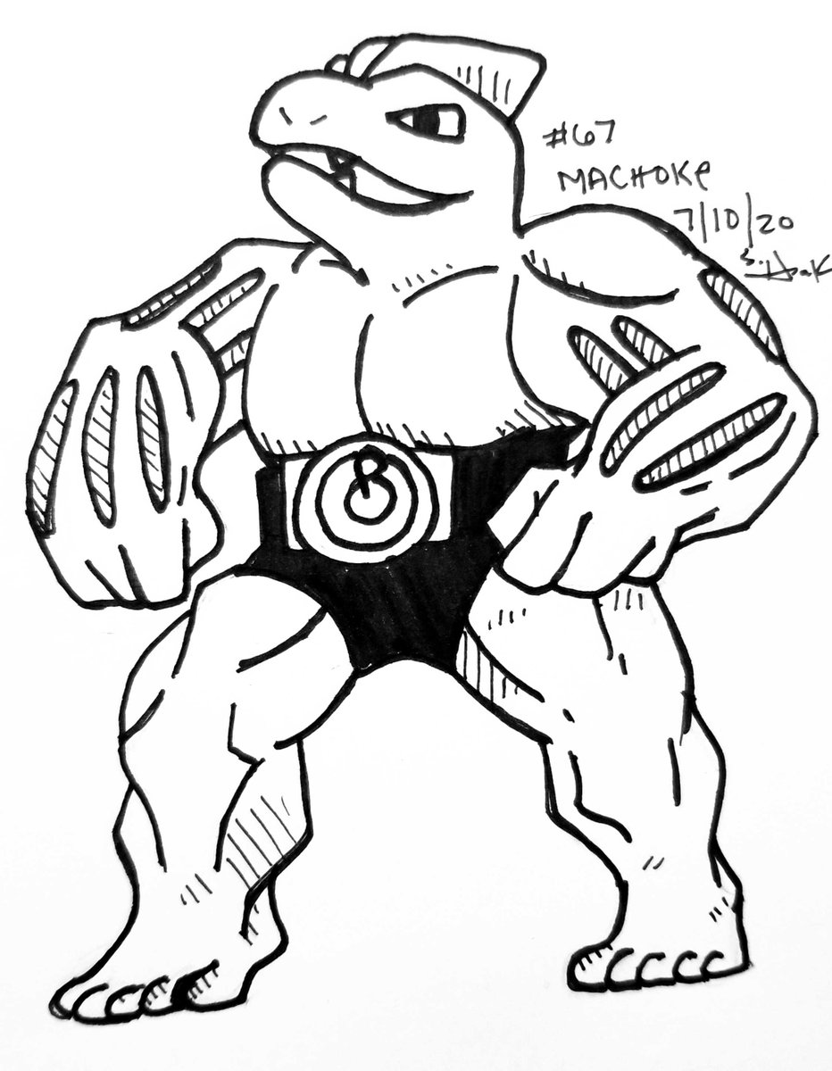 Reverrii_Pixy's tweet image. #DrawEveryPokemon
067 #Machoke
#Pokemon • #PokemonArt • #TraditionalArt • #Drawing