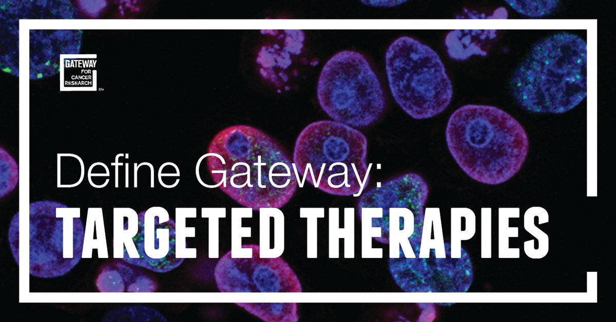 GatewayforCR's tweet photo. A research type we support: Targeted Therapies are unique biology of individual patients—now, with the level of genetic and cell protein data available to us, we can invest in research that is customized to the unique biology, characteristics and environment of each patient. https://t.co/nz3NxHXWft