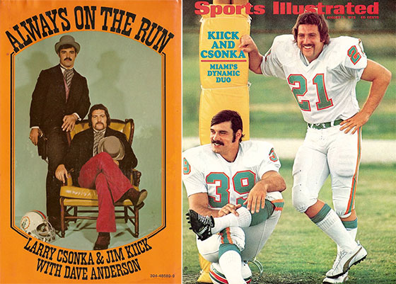 Larry_Csonka39's tweet photo. My teammate and longtime friend, Jim Kiick, passed away June 20. Audrey and I send our condolences to Jimโs children - Brandon, Austin and Allie. Read full statement here: https://t.co/NhxXuwP0YN #FinsUp #ThePerfectBackfield #ForeverPerfect https://t.co/cjwYinYA1q