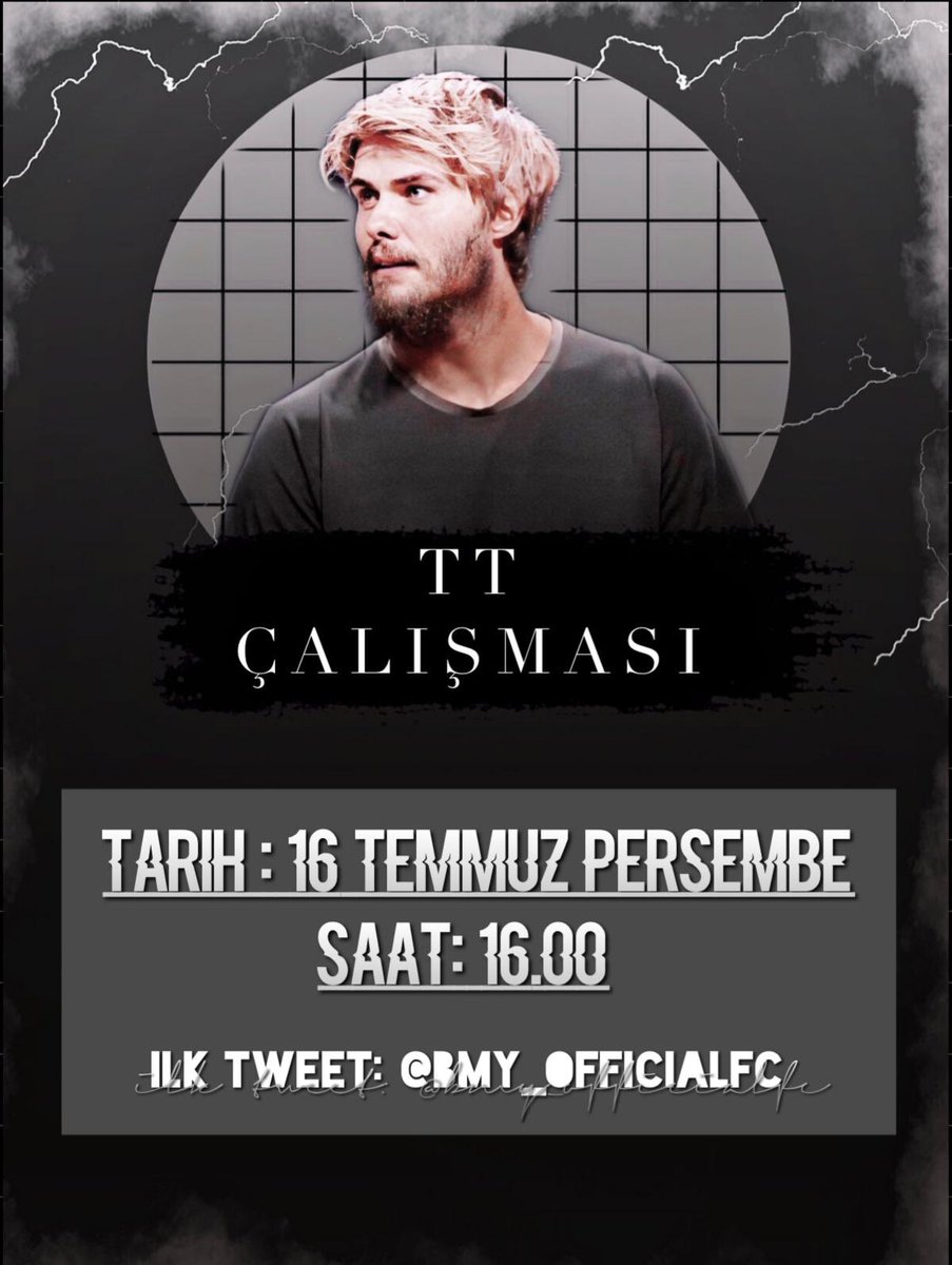 💣TT ÇALIŞMASI💣

🗓16 Temmuz Perşembe (Yarın)
🕓16.00
📍İlk Tweet : <a href="/BMY_officialfc/">Barış Murat Yağcı Official FC</a> 

Tüm sevenlerinin desteklerini bekliyoruz.

#survivor2020 #bmyfc #BarışMuratYağcı