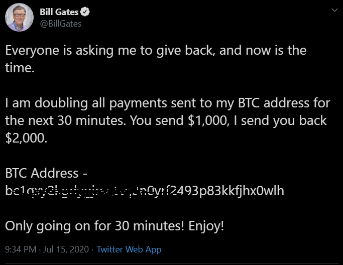 Tom Warren On Twitter Bill Gates Elon Musk And Many Other High Profile Twitter Accounts Seem To Have Been Breached The Tweets Look Like They Re Sent From Twitter S Website Rather Than A Tom Warren On Twitter Bill Gates Elon Musk And Many Other High Profile Twitter Accounts Seem To Have Been Breached The Tweets Look Like They Re Sent From Twitter S Website Rather Than A