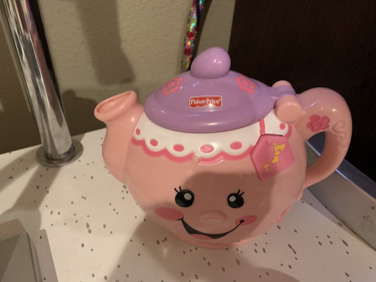 This weird tea set, it makes a pouring noise when you pour, only noisy toy that makes the cut.