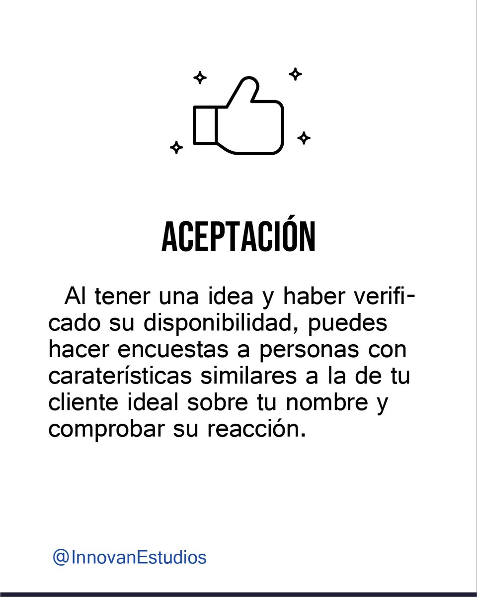 InnovanEstudios's tweet photo. ✅ Debe ser registrable.
✅ Debe transmitir algo.
✅ Web.
✅ Aceptación.

#Naming #Branding https://t.co/ybzrhu6Y2A