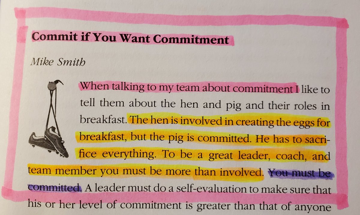 DrRLWright's tweet photo. As an educator, I cannot just be involved like the HEN, who does play a part by giving of itself. However, I must be COMMITTED like the HOG who will make the ultimate sacrifice.
#AMSBingo
#HogOverHen
#ColtsMakeHistory https://t.co/2fnvgcT9rD