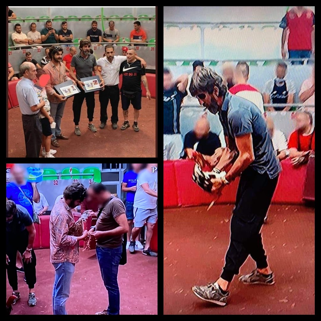 PatryBlasco's tweet photo. Estos psicópatas torturadores de animales no se pierden ni una...toros, gallos y que más no sabremos. Encima con menores y en pleno estado de alarma sin medidas de protección #Padilla #Morante #LopezSimon #MaltratoAnimal https://t.co/DZPUHjo6yg
