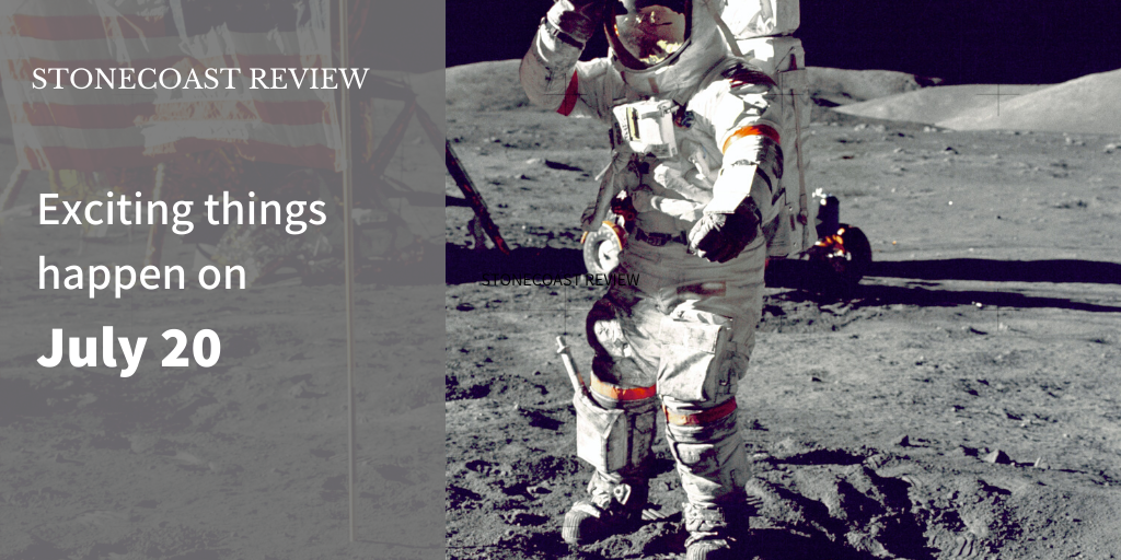 StonecoastRev's tweet photo. In 1969 #NeilArmstrong took the first #smallstepforman on the surface of the moon. Now you can take the #firststep in submitting to Stonecoast Review. Submissions open today. Learn more: https://t.co/sCYqy1PfXB https://t.co/Mvm53vR9hd