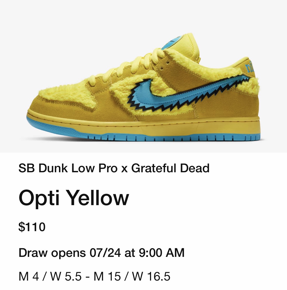 nike snkrs grateful dead